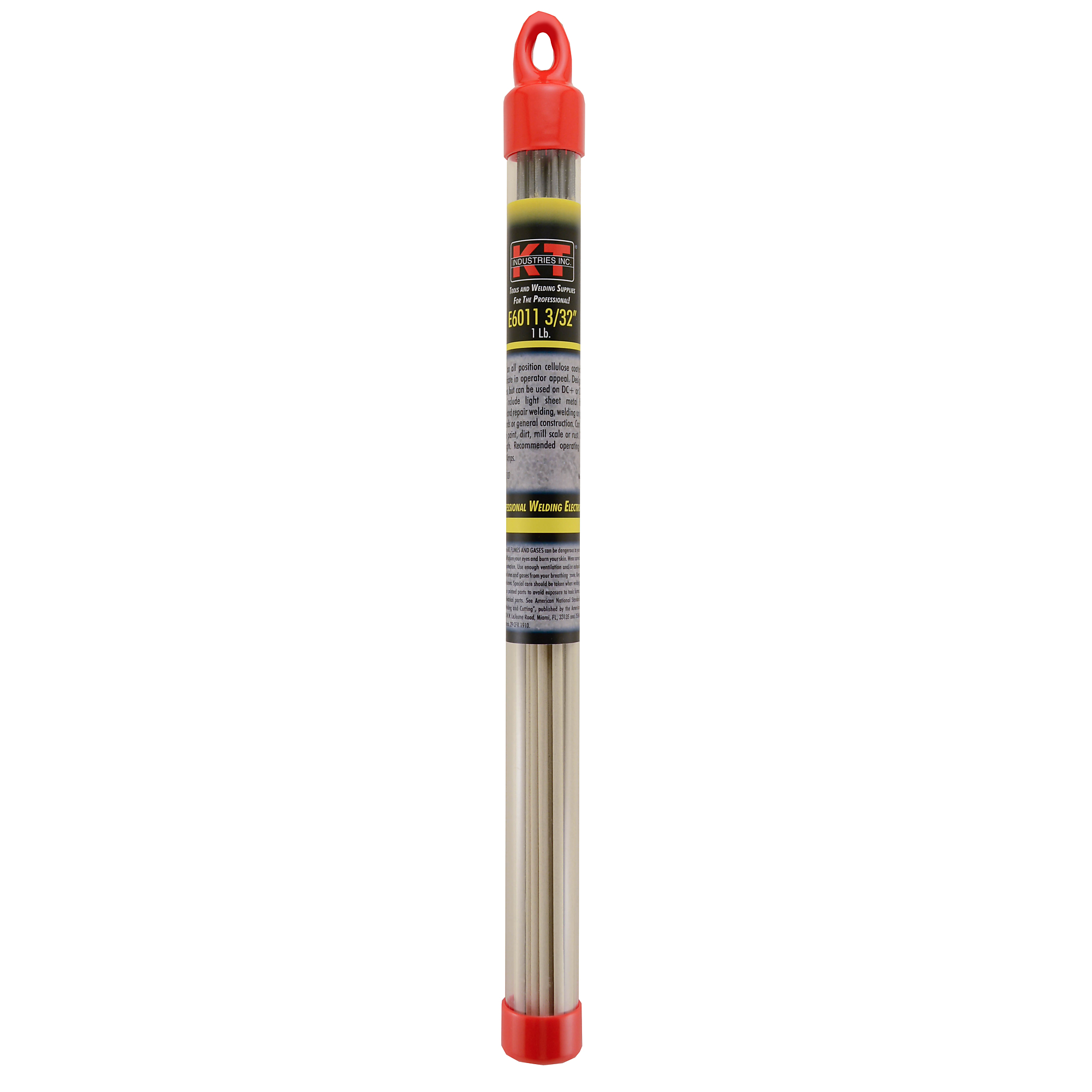 K-T Industries 6011 Electrode — 1/8in., 1 Lb., All Position, 82,000 PSI, Model# 1-1122